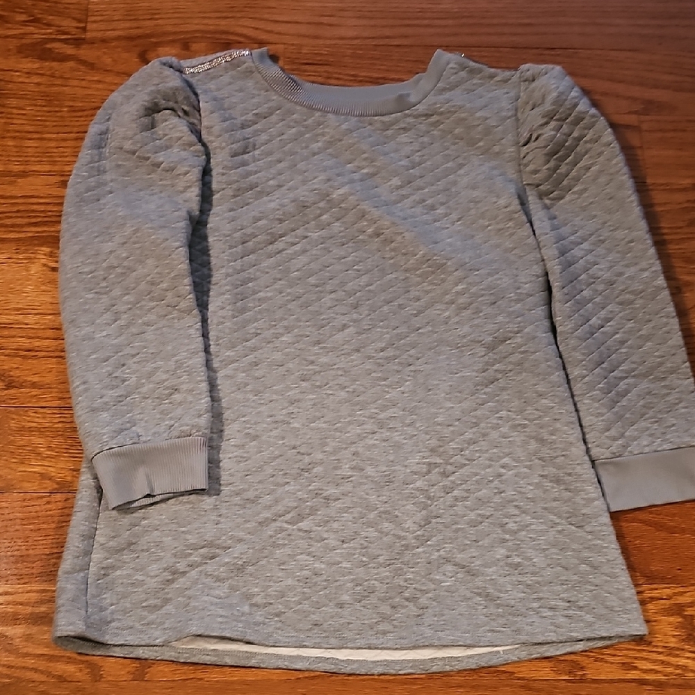 Gray Quilted Top